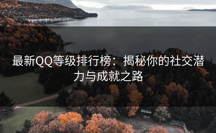 最新QQ等级排行榜:揭秘你的社交潜力与成就之路